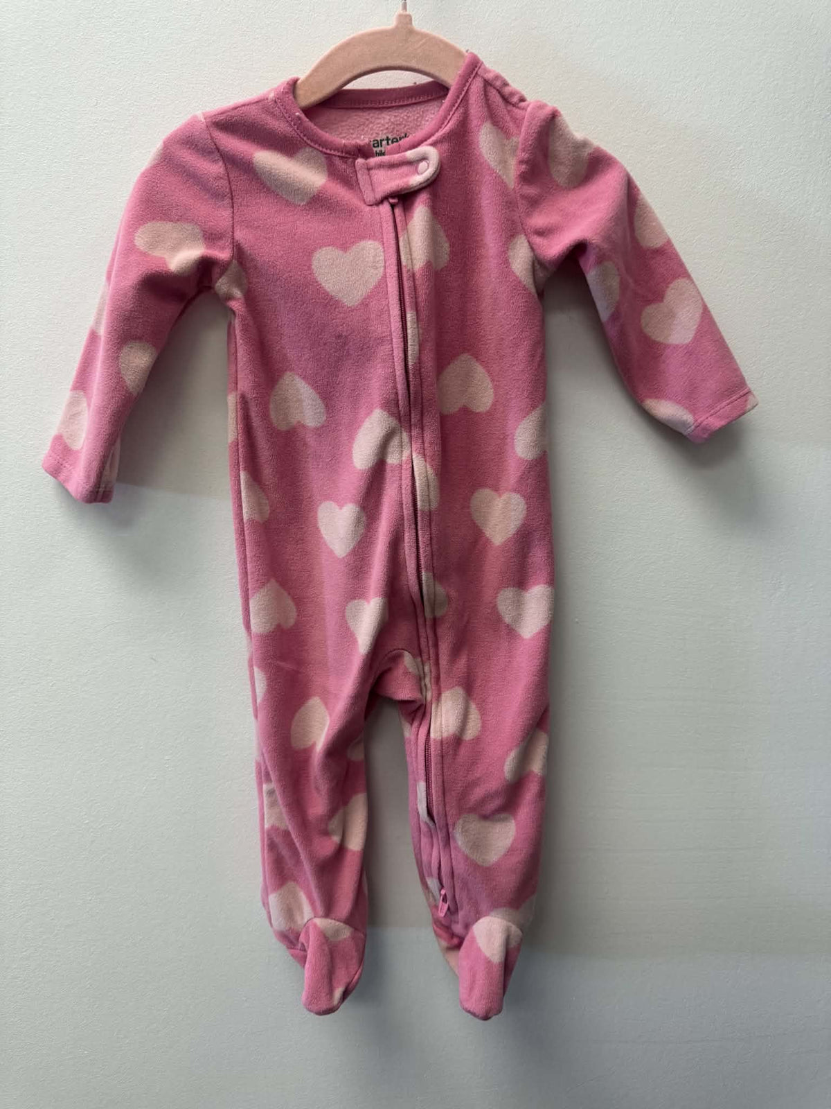 CARTERS FLEECE HEART SLEEPER SIZE 3-6M
