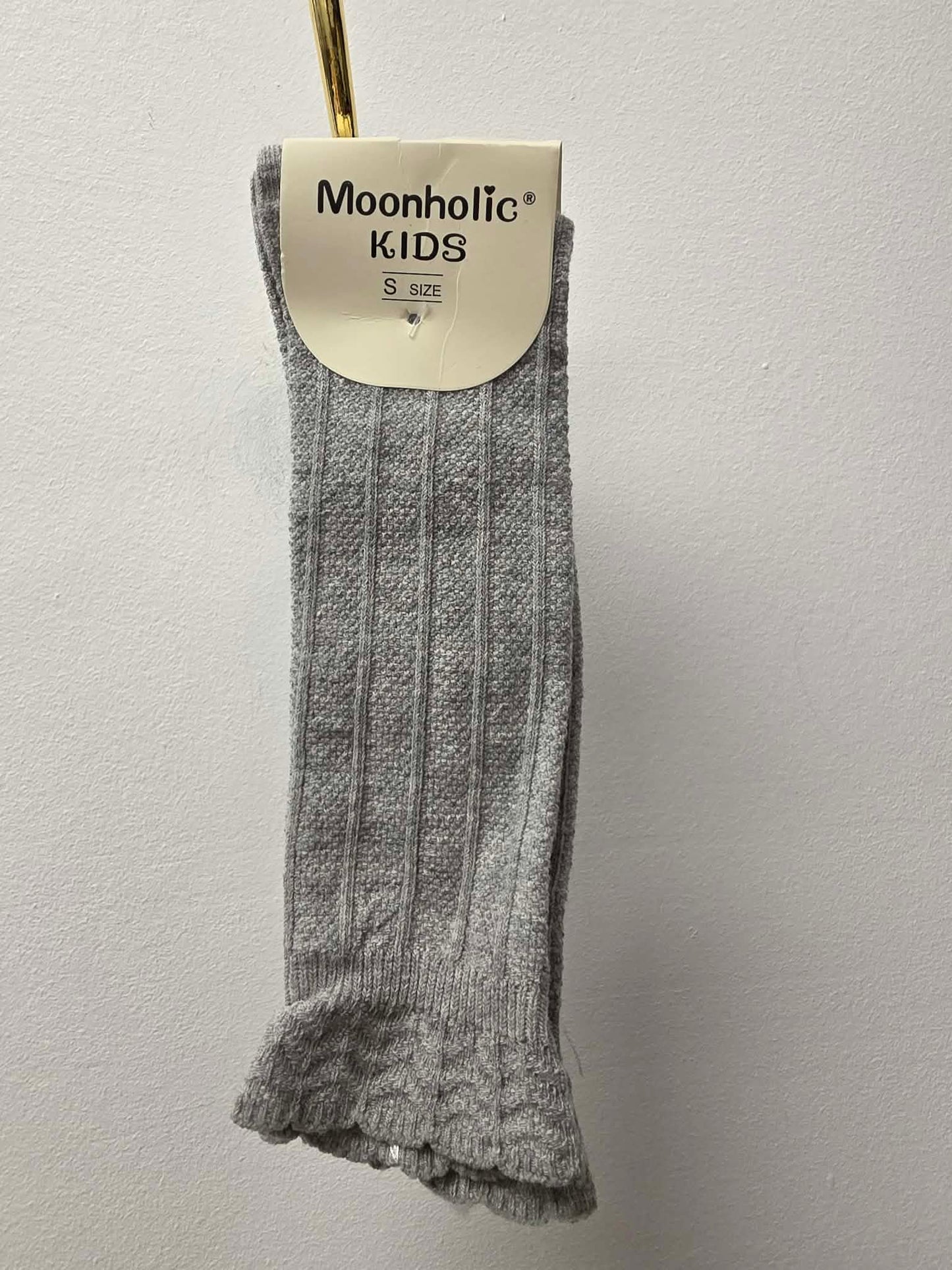 MOONHOLIC TODDLER KNEE HIGH SOCKS (GREY)