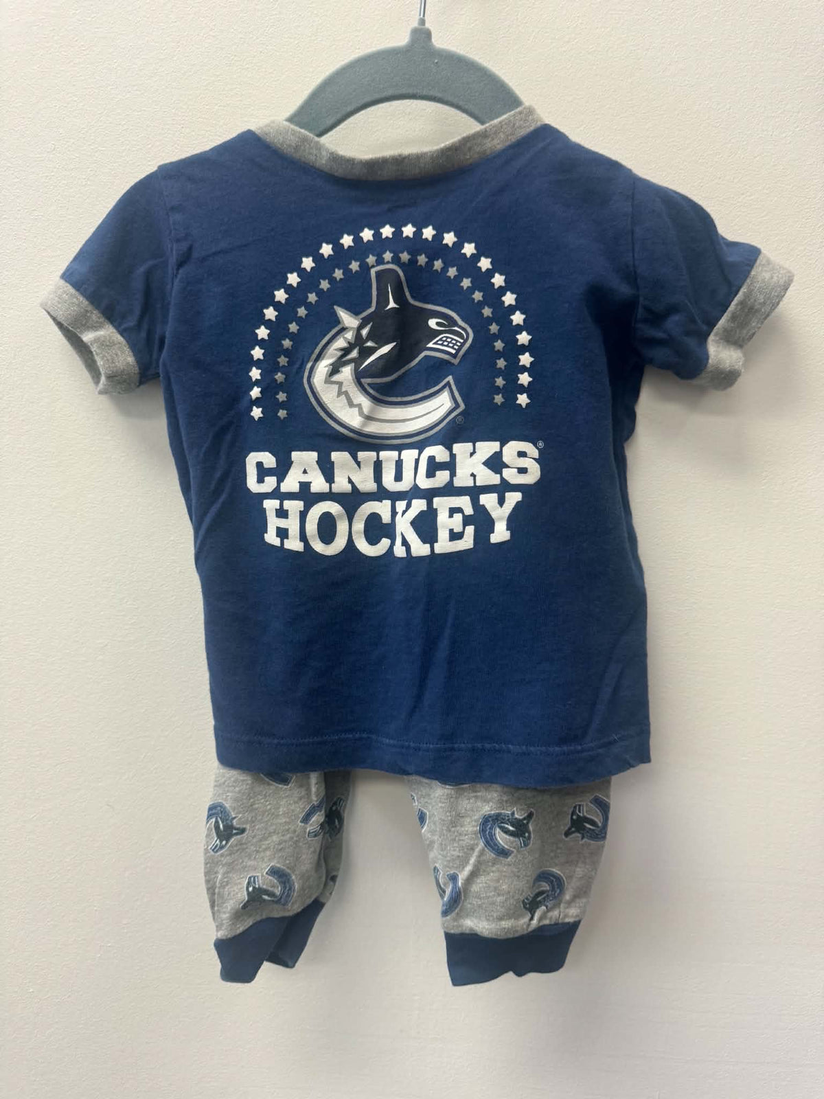 NHL CANUCKS PJ SET SIZE 12M