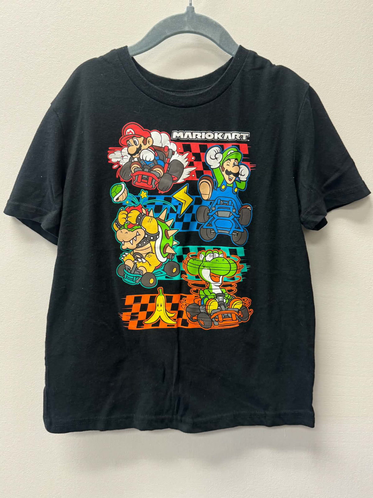 MARIO CART BLACK SHIRT SIZE 6