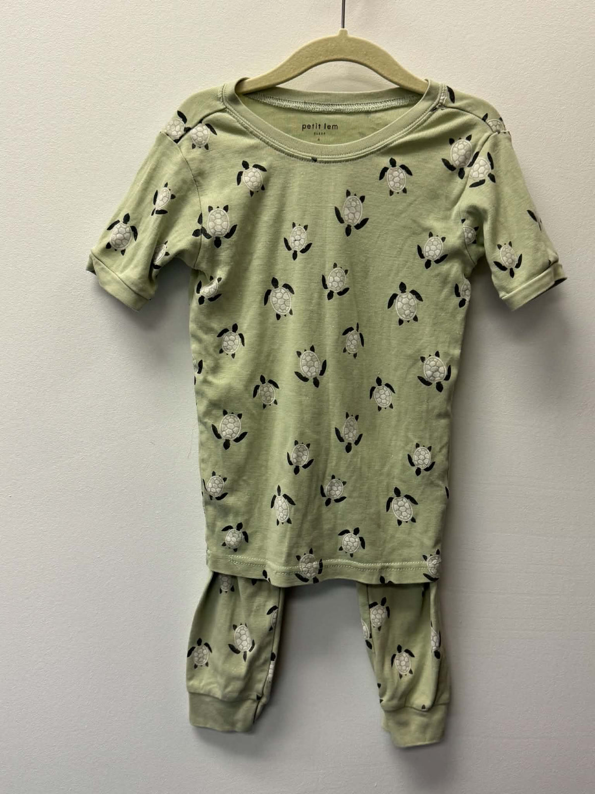 PETIT LEM TURTLE PJ'S SIZE 4