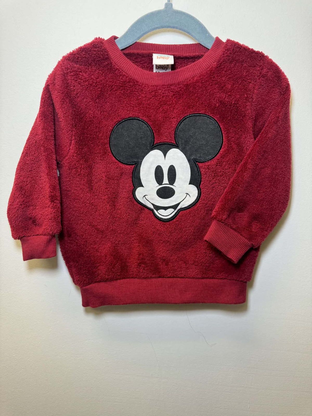 DISNEY FUZZY CREW SIZE 18-24M