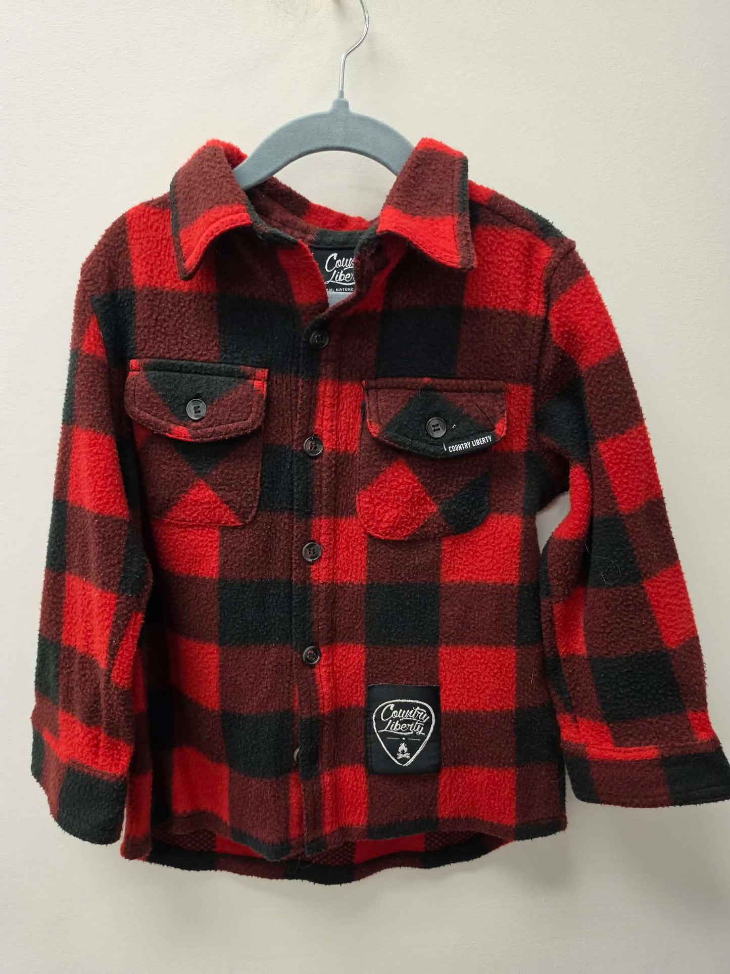 COUNTRY LIBERTY PLAID SWEATER SIZE 4T