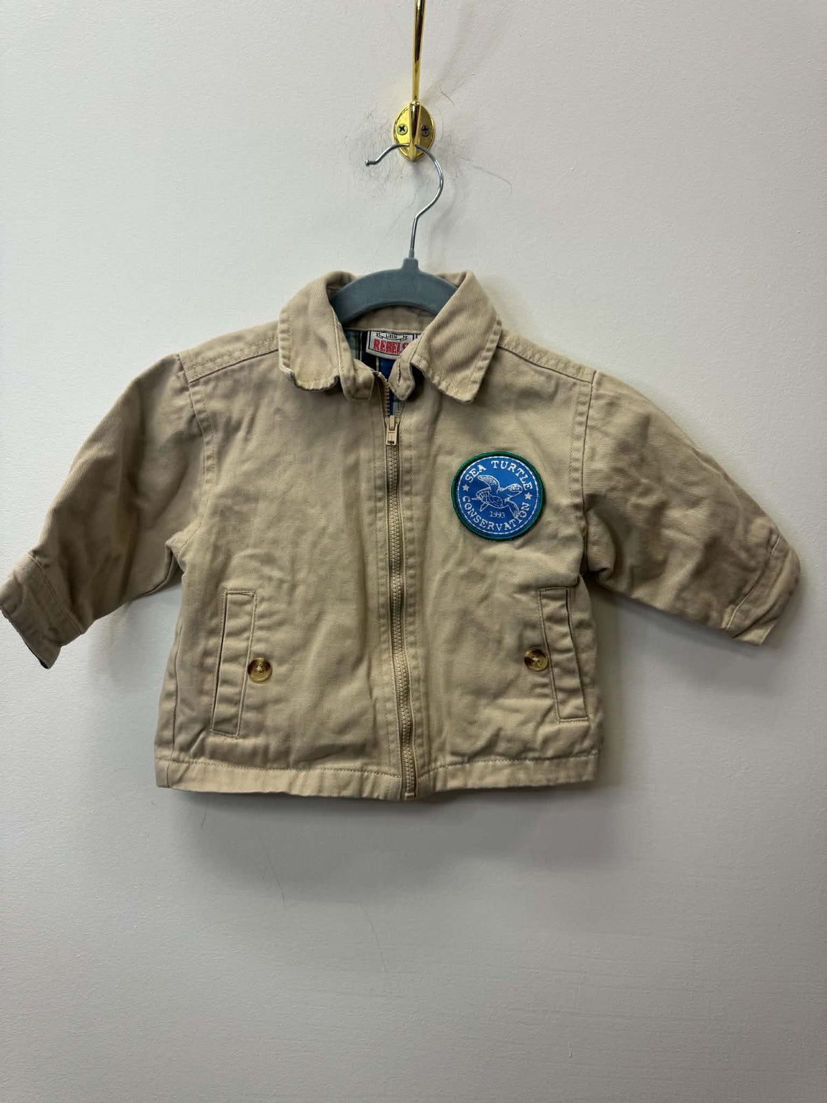LITTLE REBELS BROWN JACKET SIZE 12M
