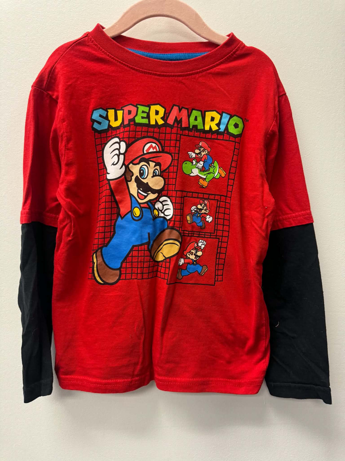 SUPER MARIO LONG SLEEVE SHIRT SIZE 6