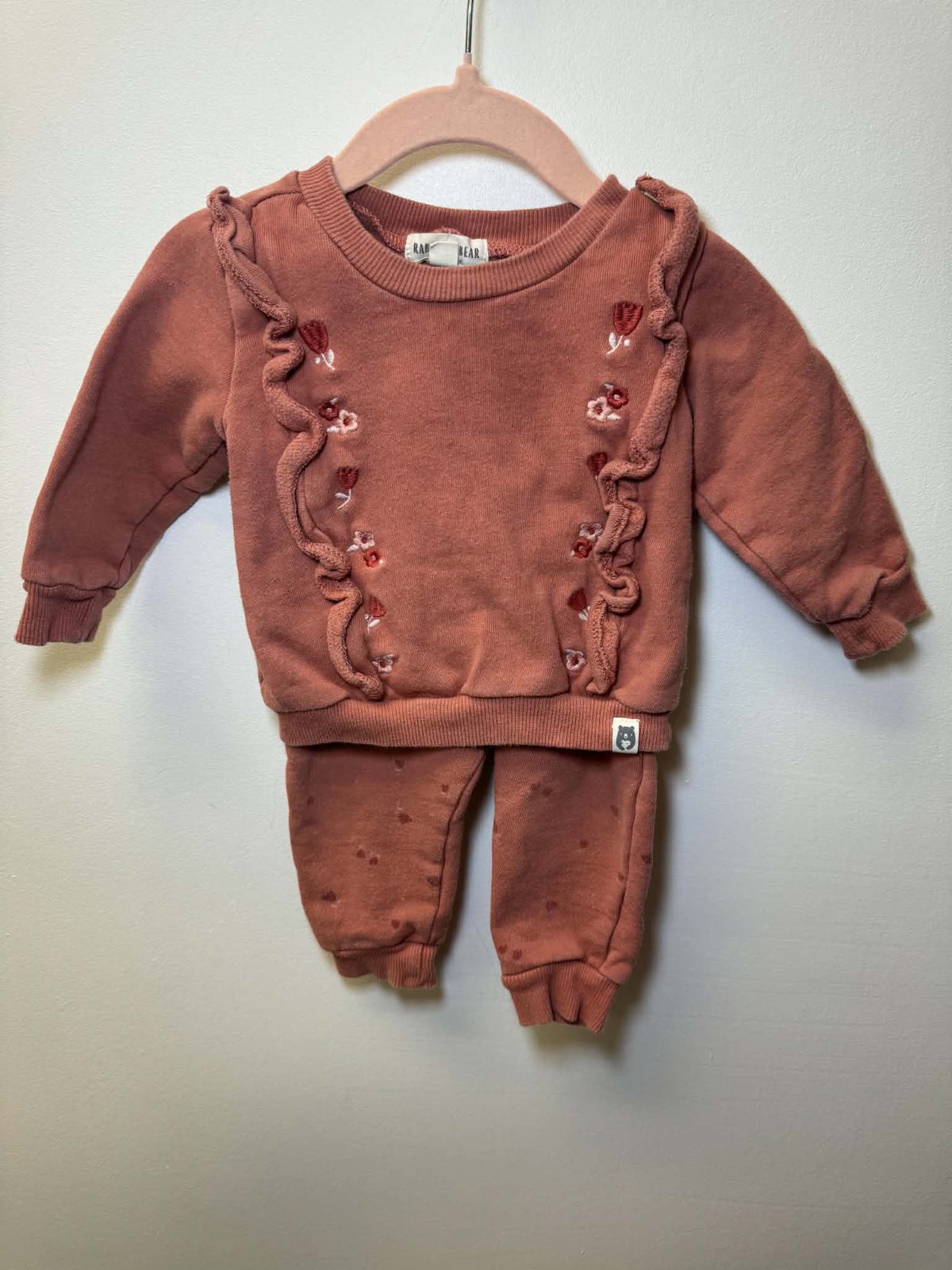 RABBIT + BEAR OUTFIT SIZE 12M