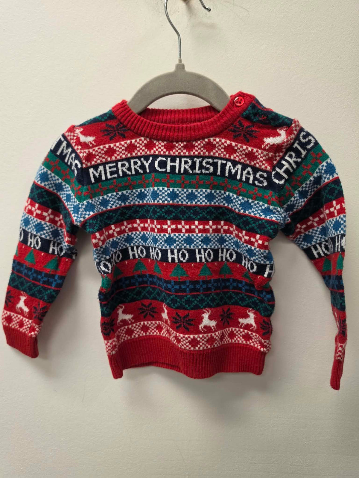 GEORGE CHRISTMAS SWEATER SIZE 12-18M