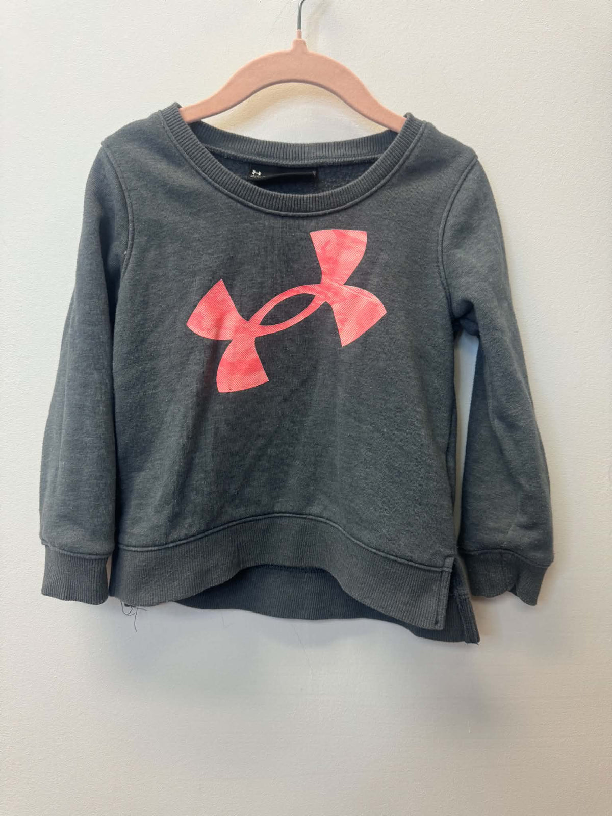 UNDER ARMOUR PINK LOGO CREW SIZE 24M