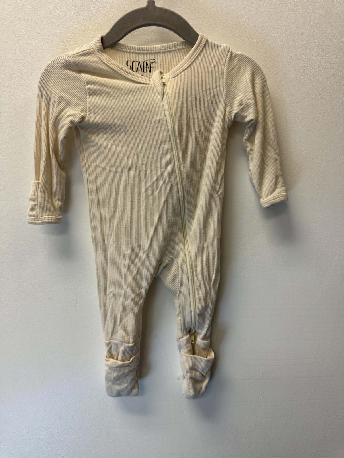 BAMBOO RIBBED SLEEPER SIZE NEWBORN