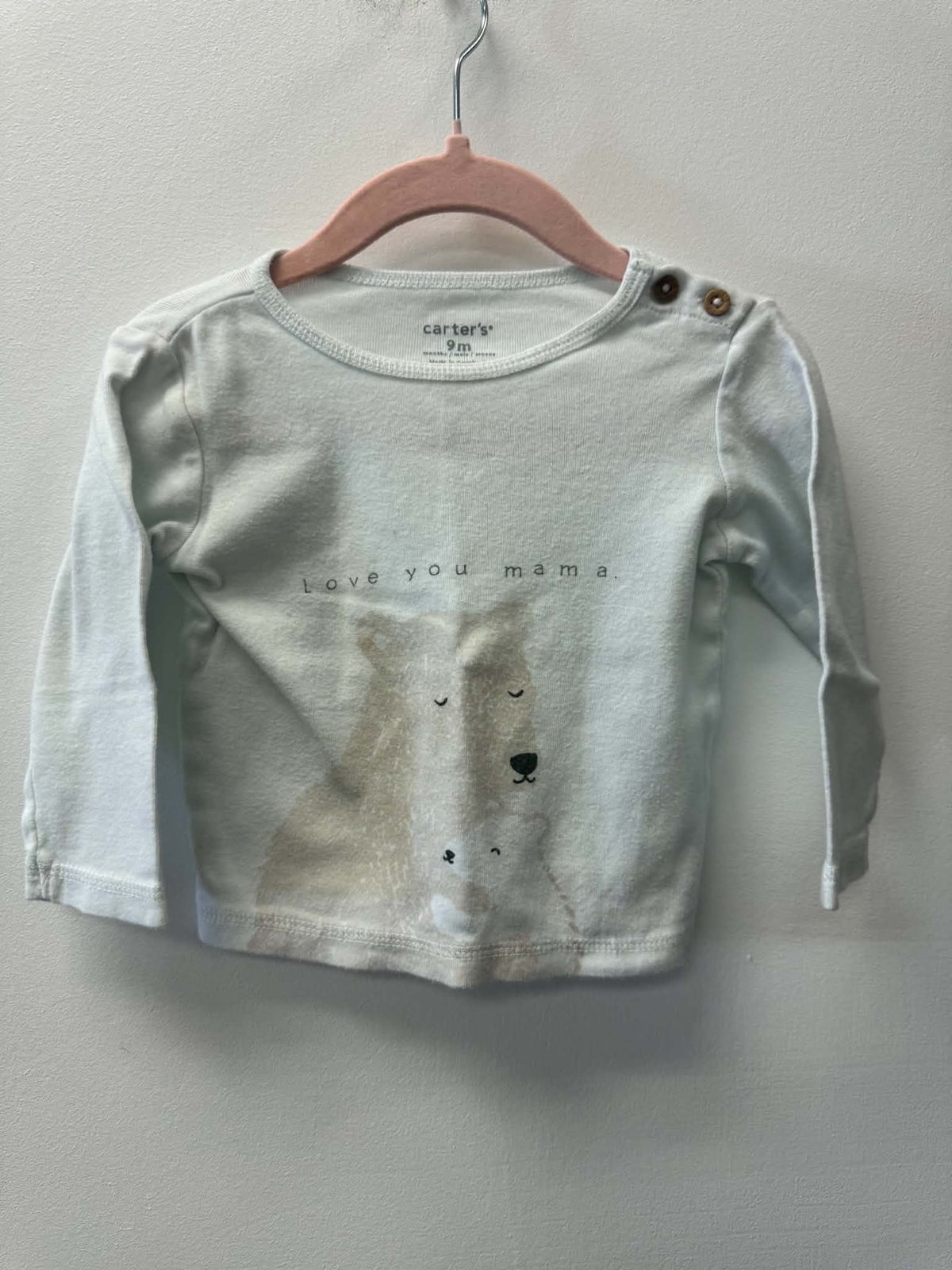 CARTERS "LOVE YOU MAMA" SHIRT SIZE 9M