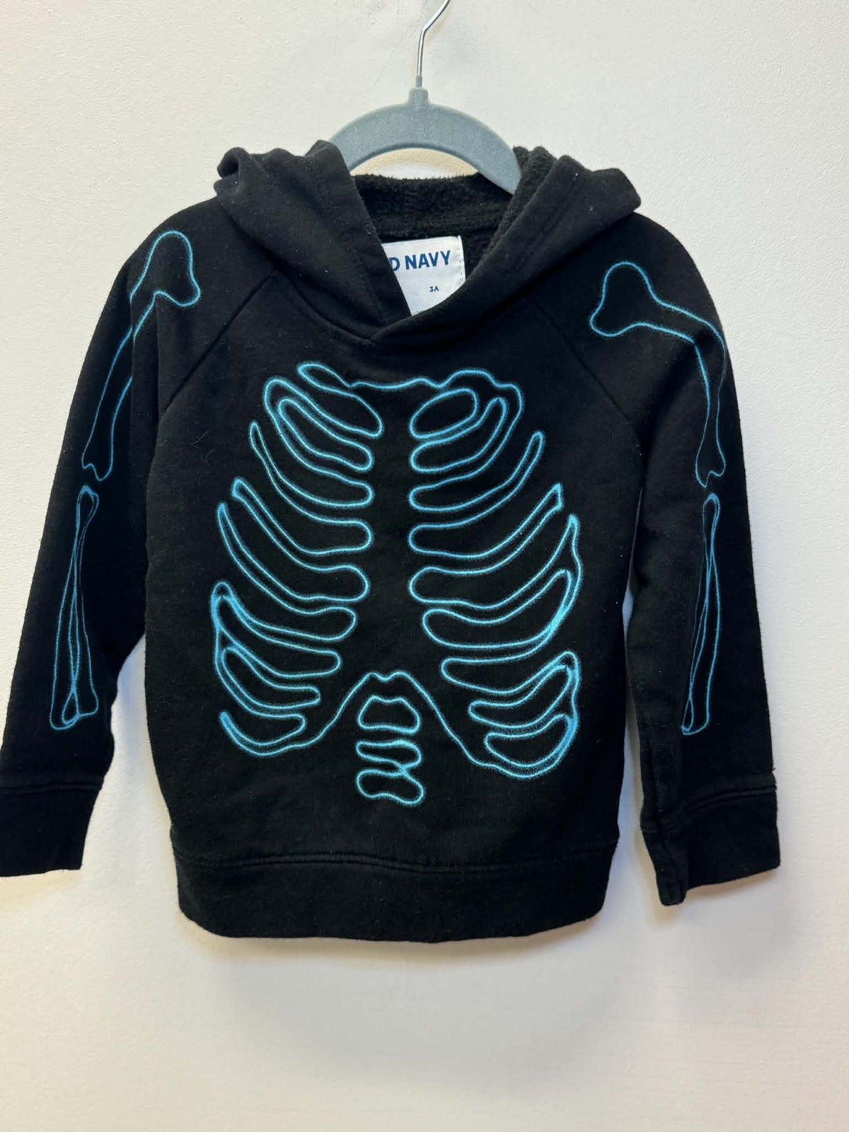 OLD NAVY SKELETON HOODIE SIZE 3T