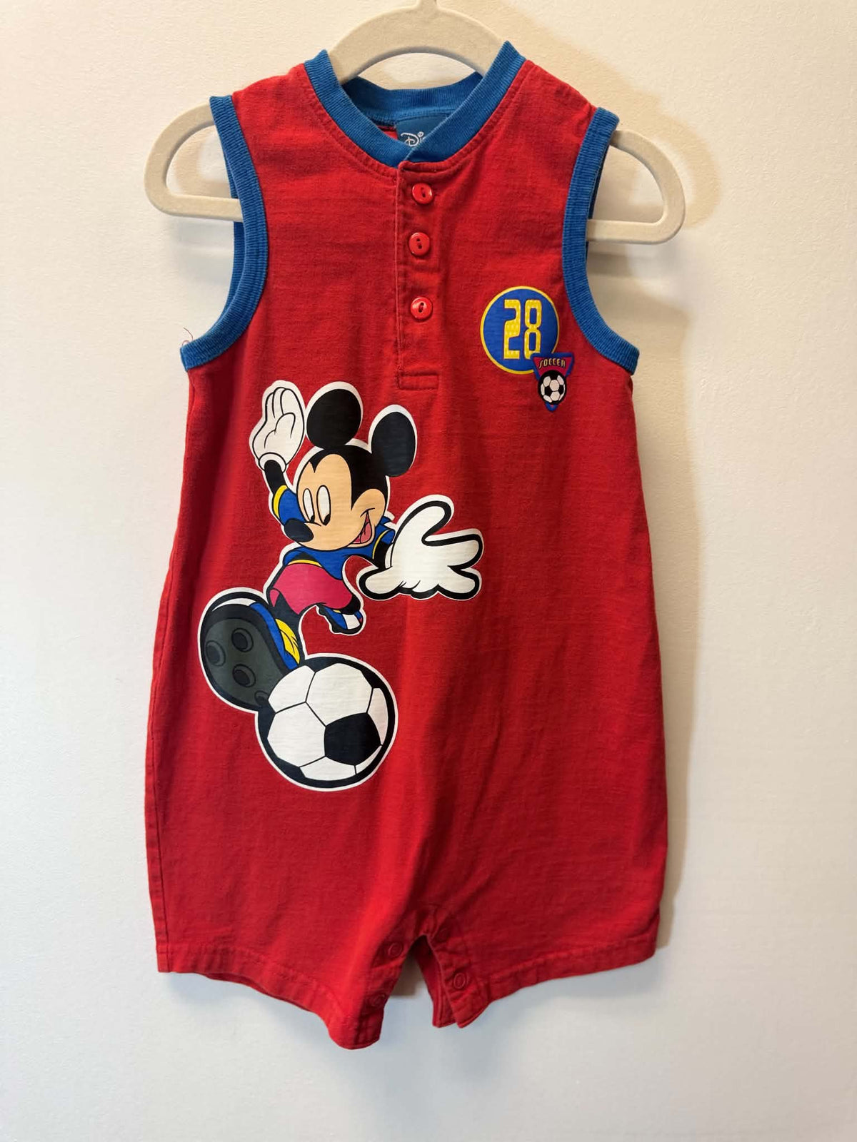 VINTAGE DISNEY MICKEY MOUSE ROMPER SIZE 24M