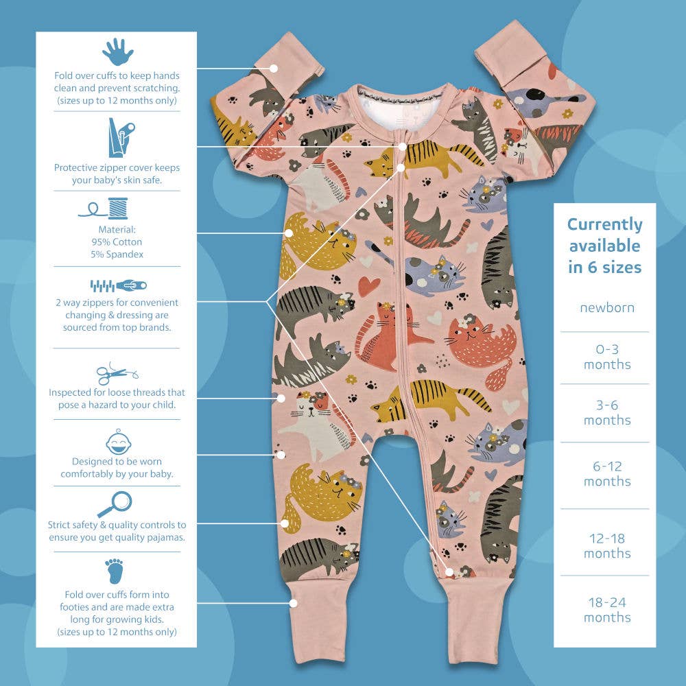 Marine Life, Purple Baby Pajamas