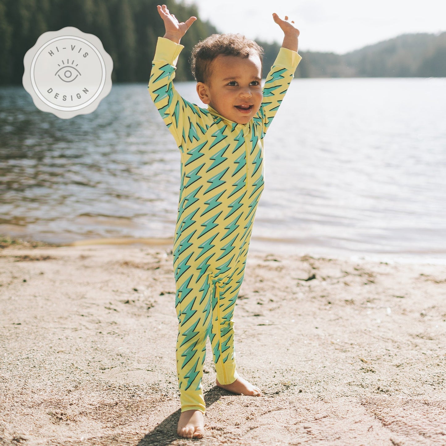 HONEYSUCKLE FULL ZIPPER SUNSUIT ELECTRI-CUTE