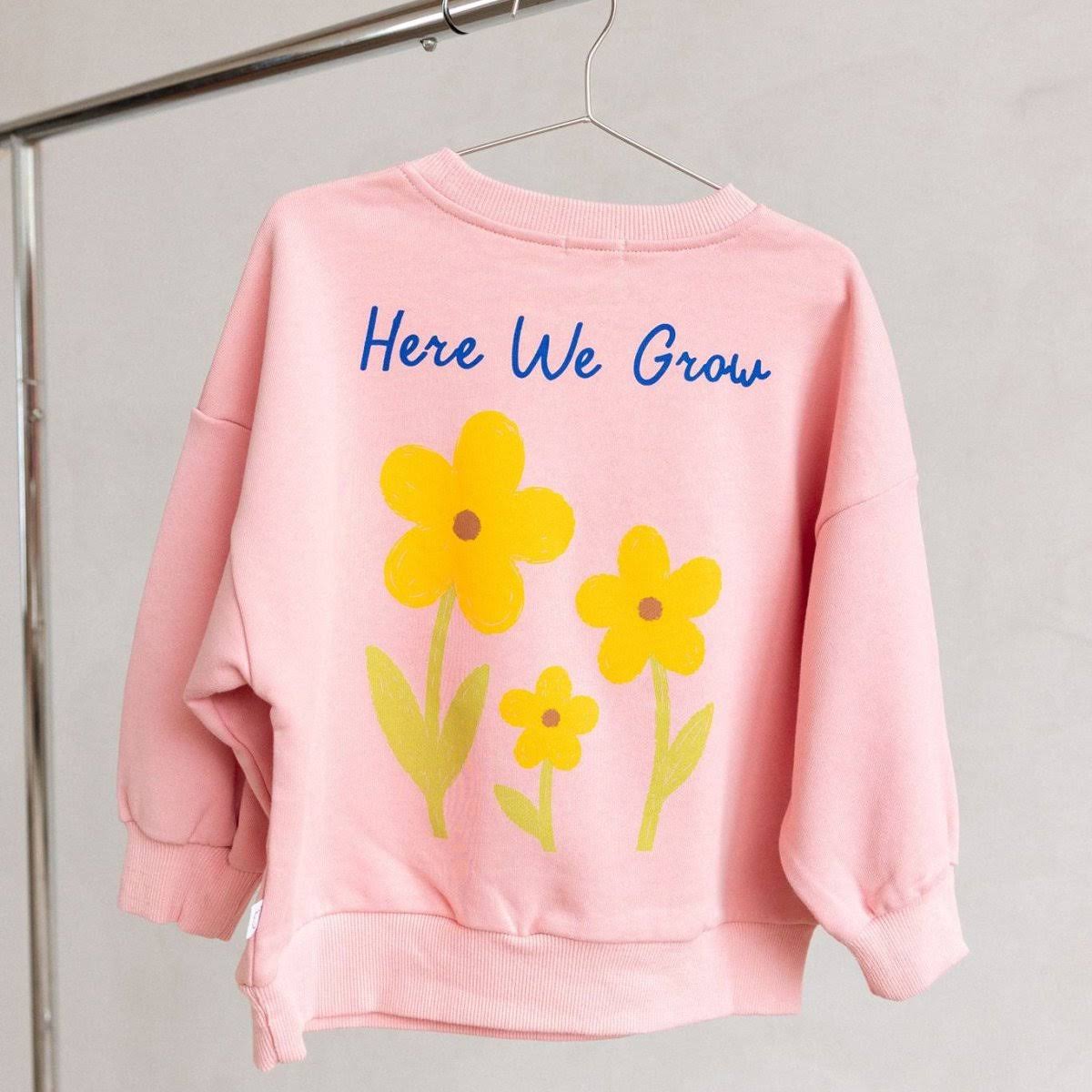 ROOBEAR 100% COTTON FLOWERS CREWNECK