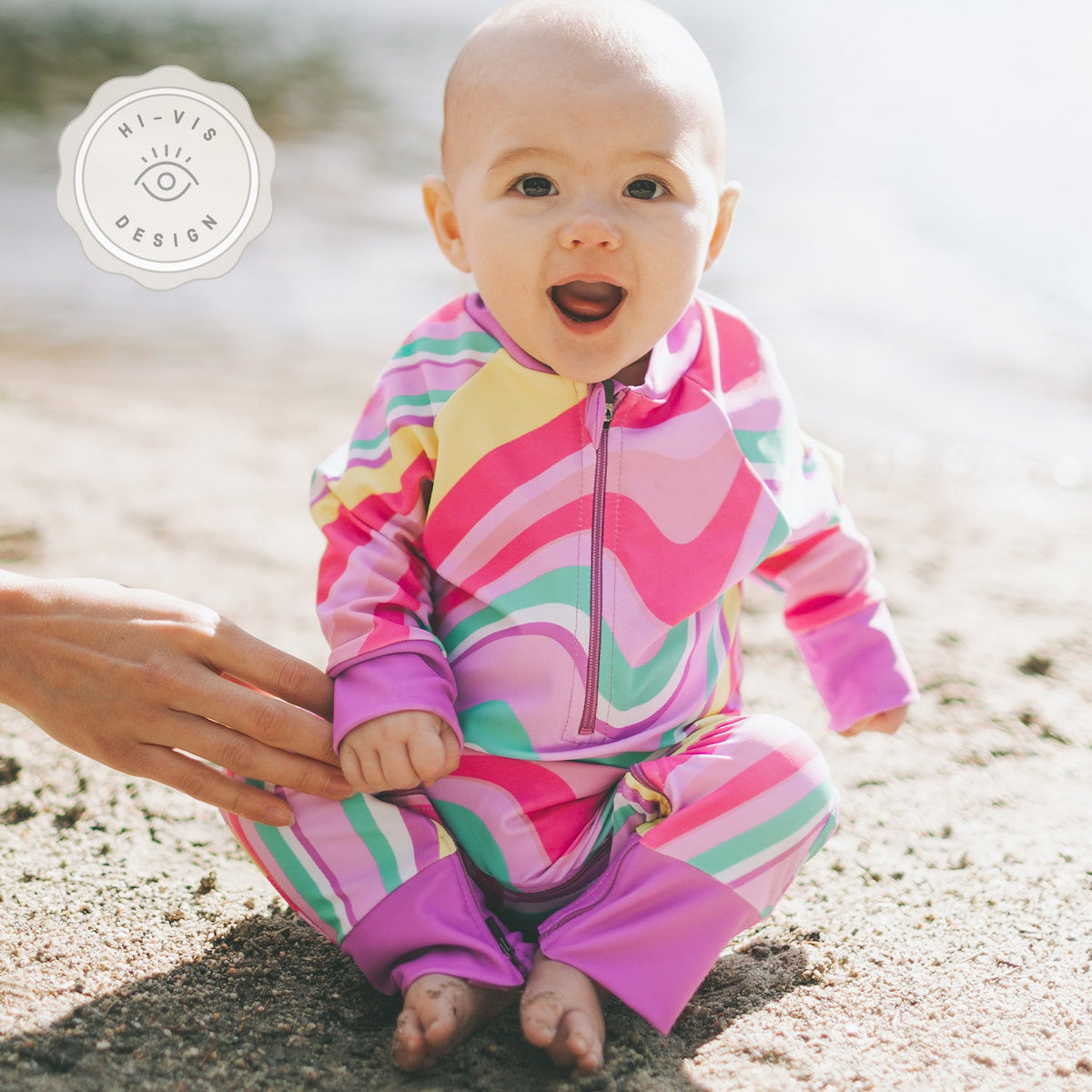 HONEYSUCKLE FULL ZIPPER SUNSUIT SWIRL POWER