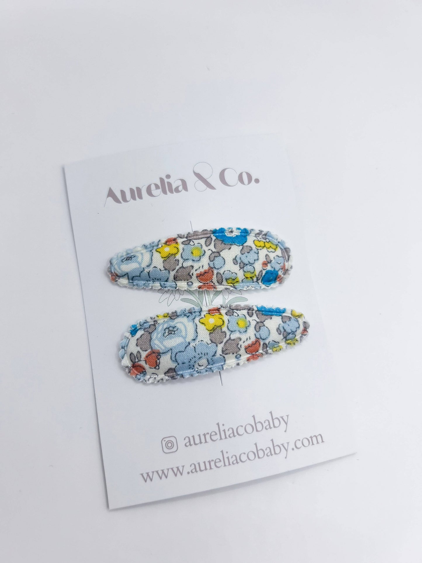 Funky Florals Kids Hair Barrette Clips