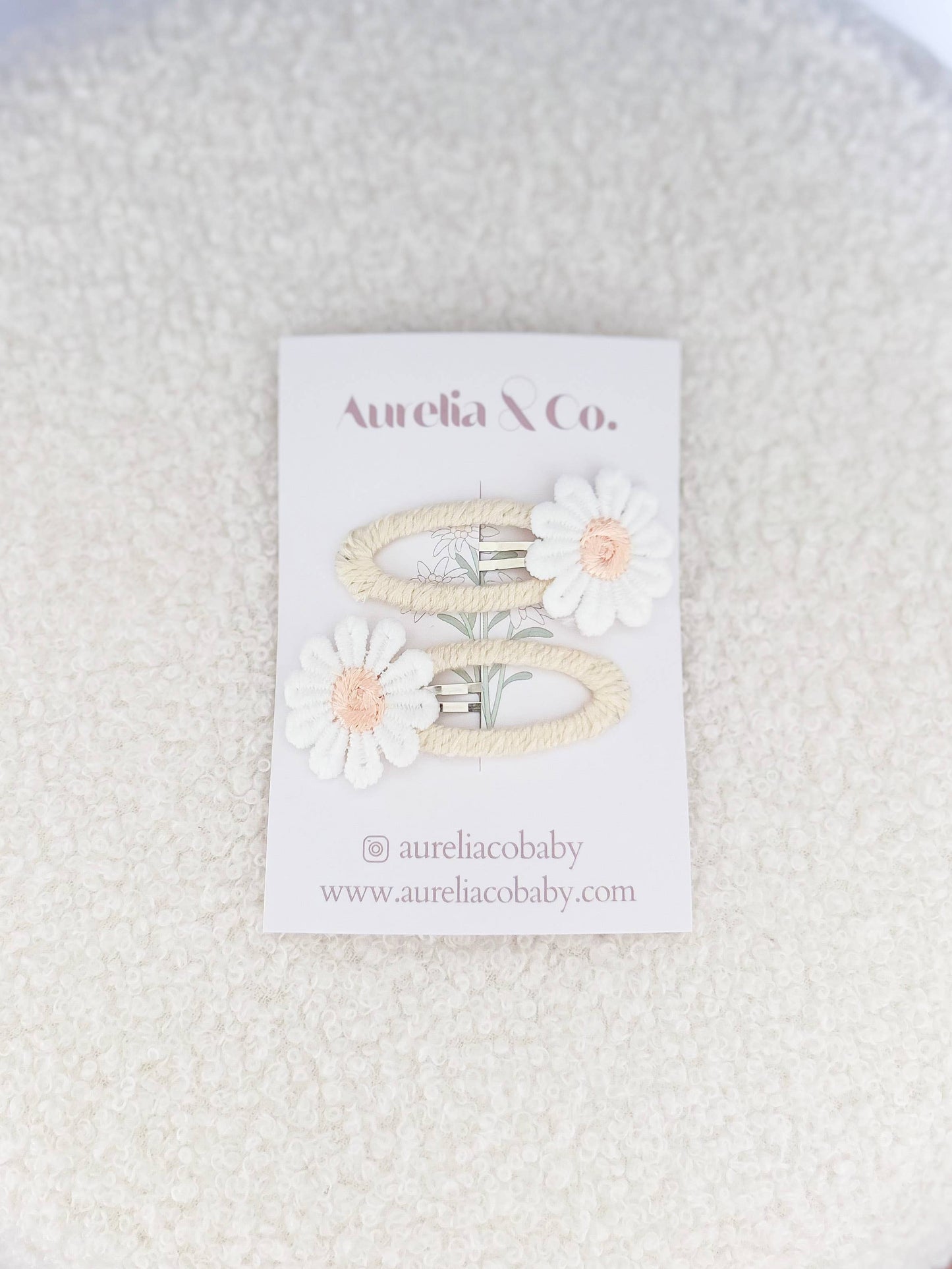 Sunflower Peekaboo Barrettes