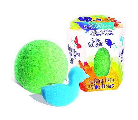 Bath Squiggler bath bombs with toy