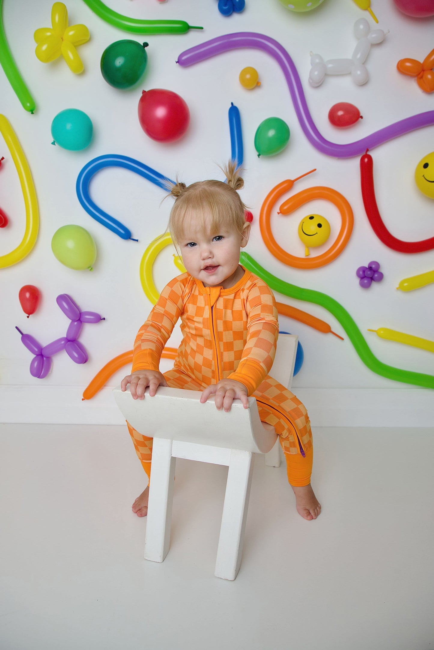 Love & Grace Orange dreamsicle zip romper