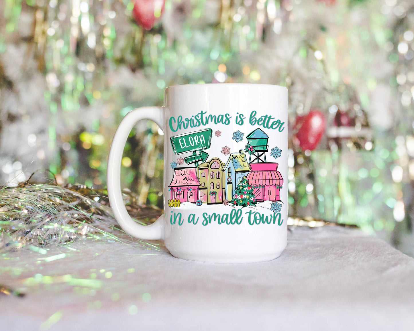 Custom Christmas Is Better In A Small Town Mug