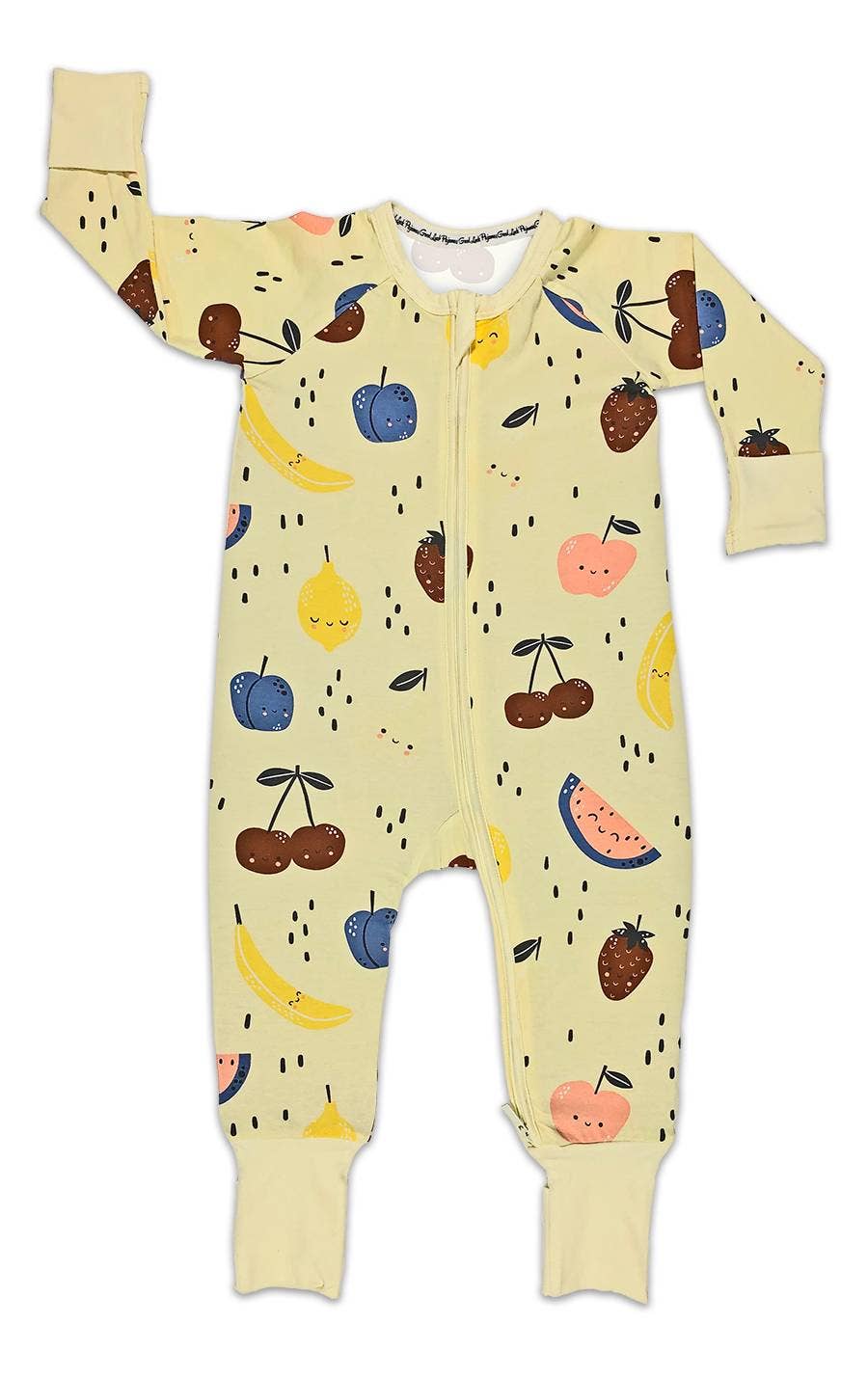 Fruit, Yellow Baby Pajamas