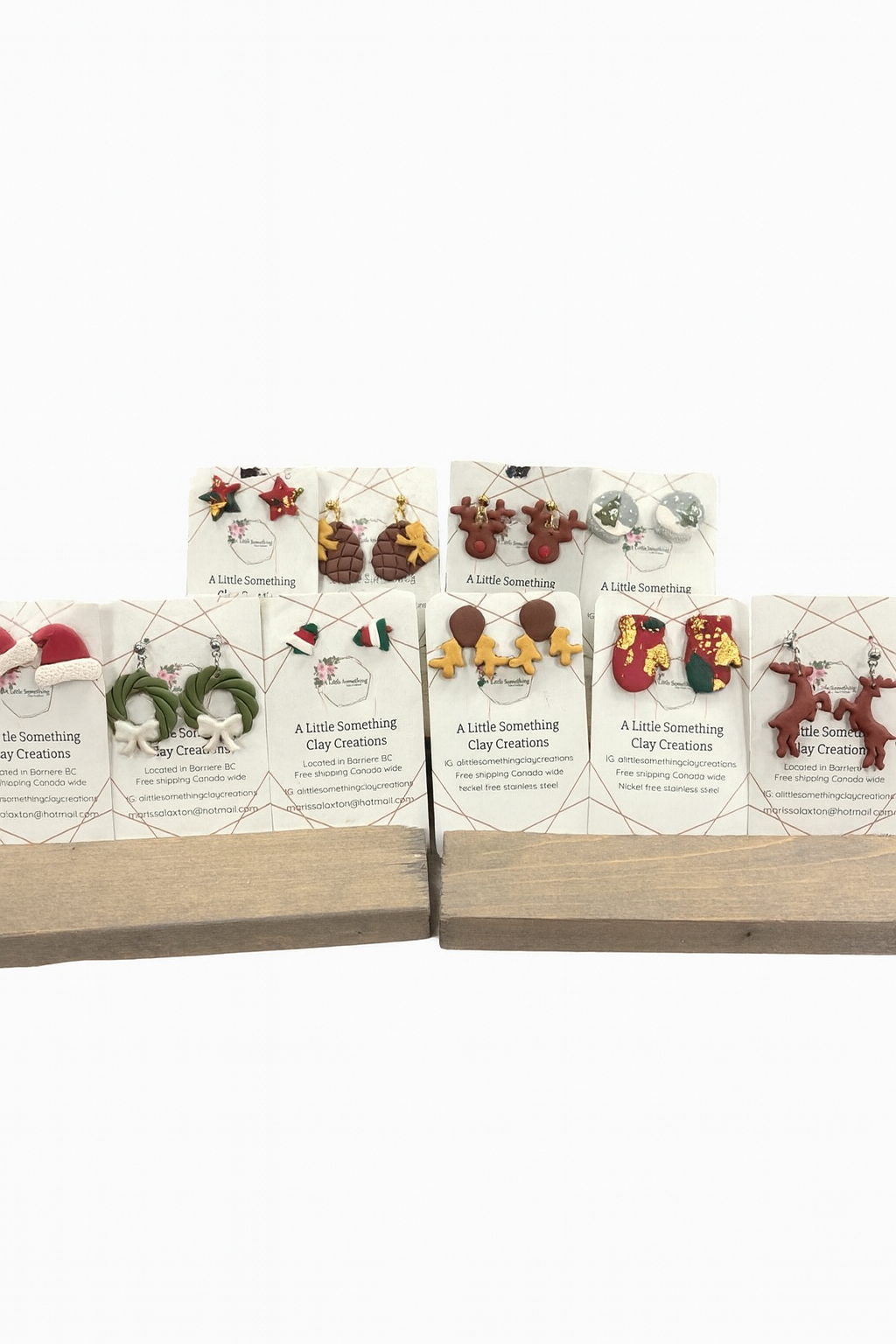 CHRISTMAS CLAY EARRINGS