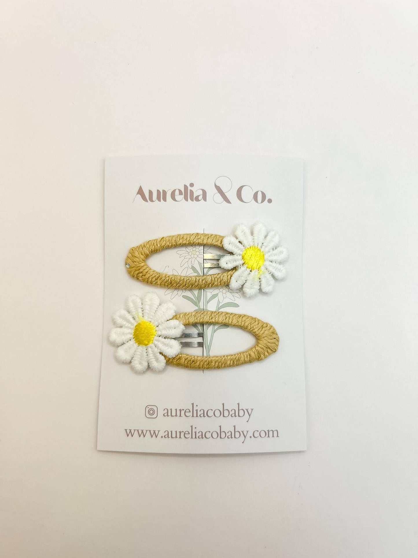 Sunflower Peekaboo Barrettes
