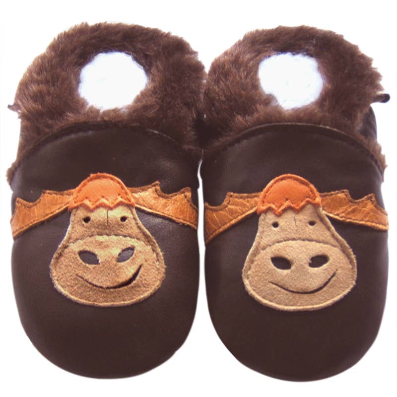 Jinwood Soft Sole Infant Gift Baby Fur Shoes Reindeer
