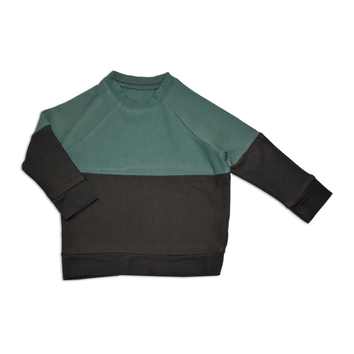 SILKBERRY BABY BAMBOO FLEECE COLORBLOCK SWEATSHIRT (2 COLORS)