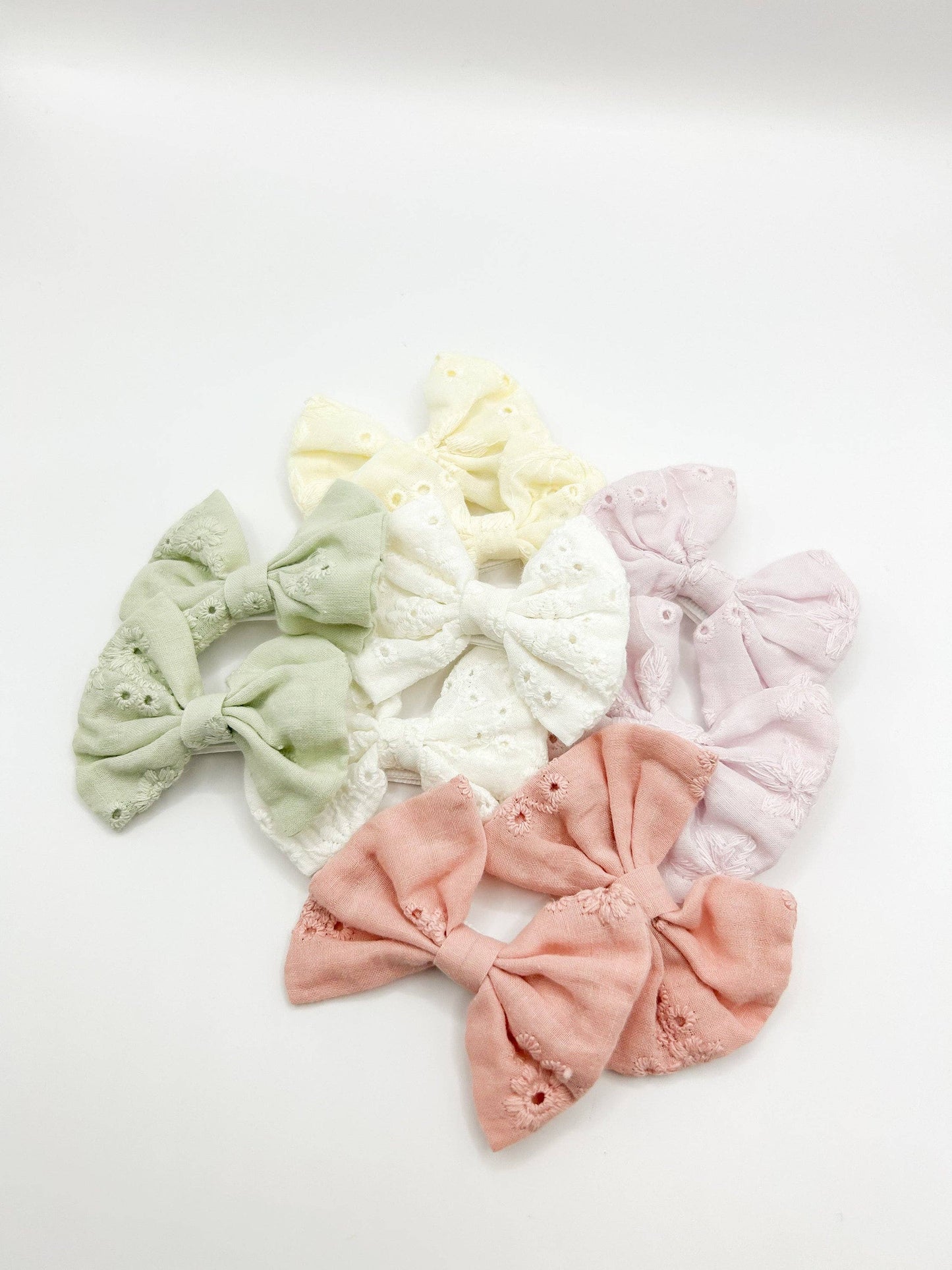 Cotton Pigtail Bows for Babies, Children, Kids