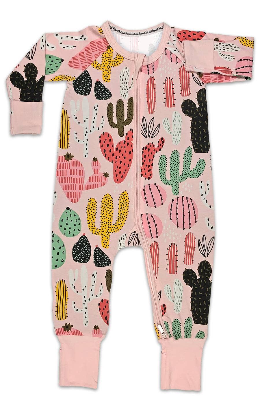 GOOD LUCK SOCK Cacti, Pink Baby Pajamas