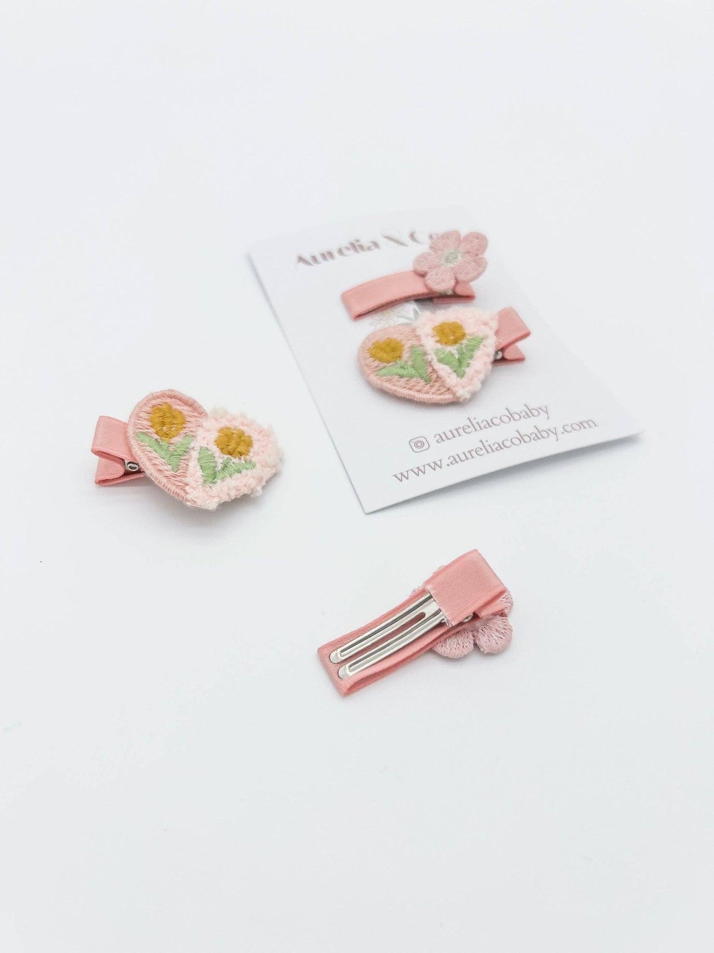Children's Hair Clip Spring Flower Set