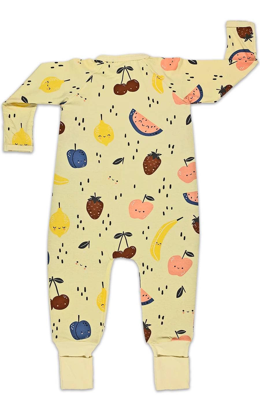 Fruit, Yellow Baby Pajamas