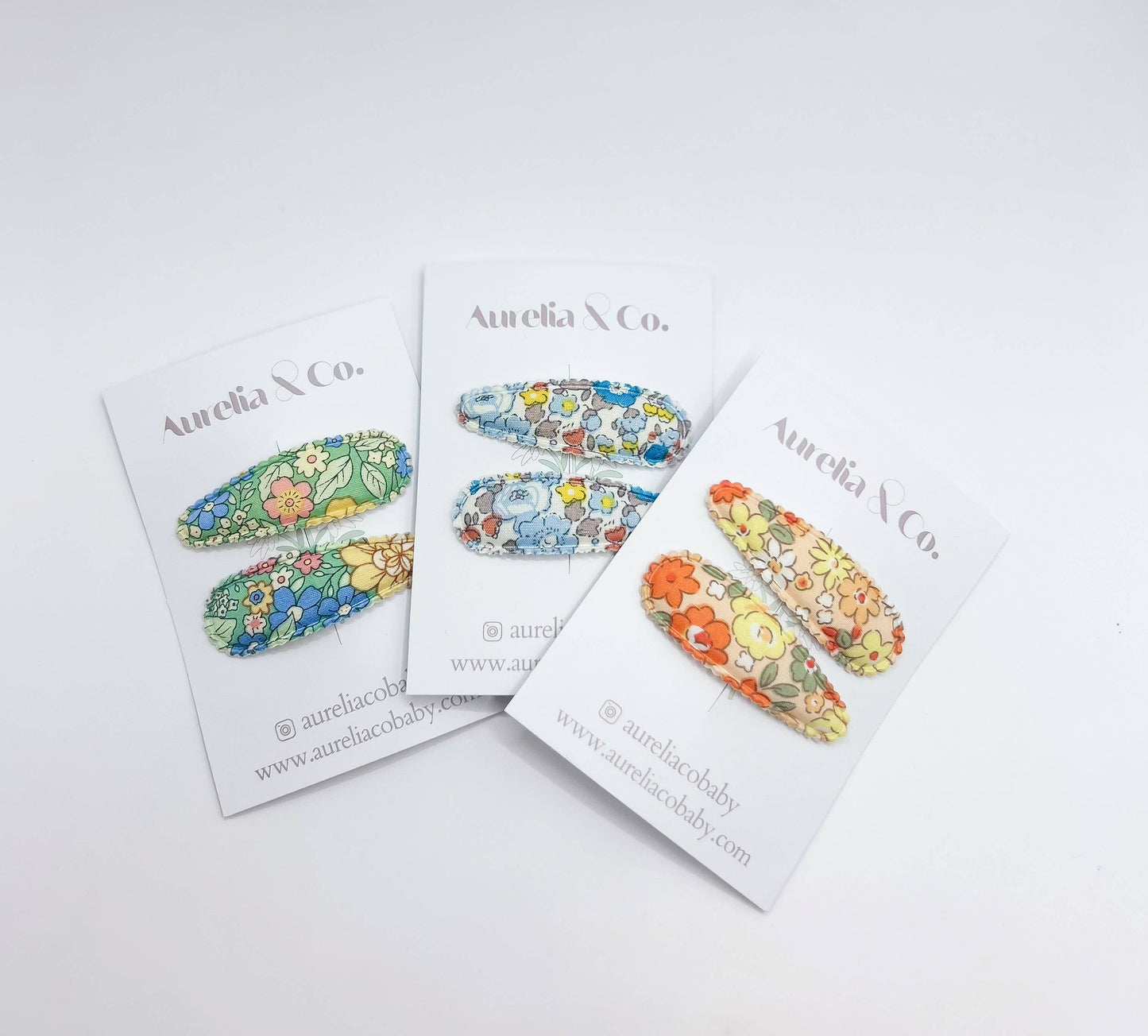 Funky Florals Kids Hair Barrette Clips