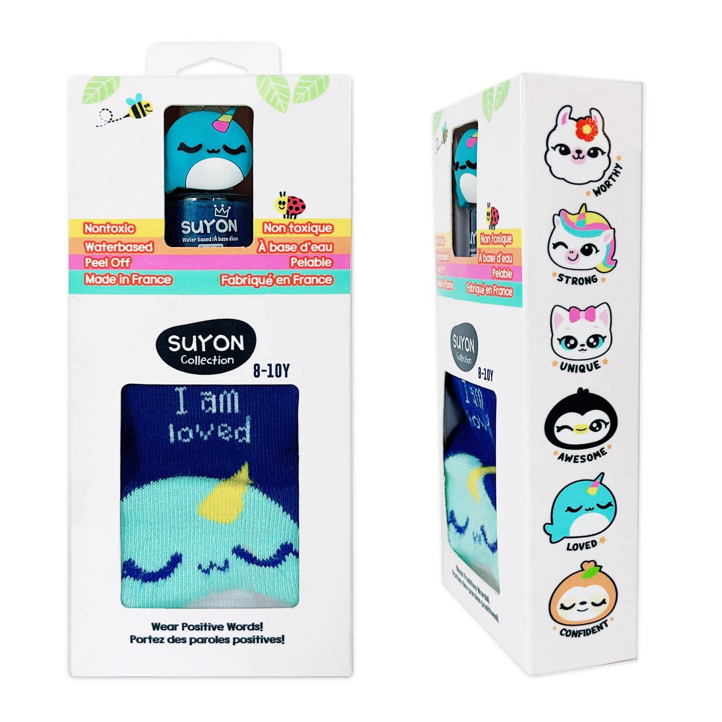 Narwhal Nail & Socks Gift Set (4-7 years old)