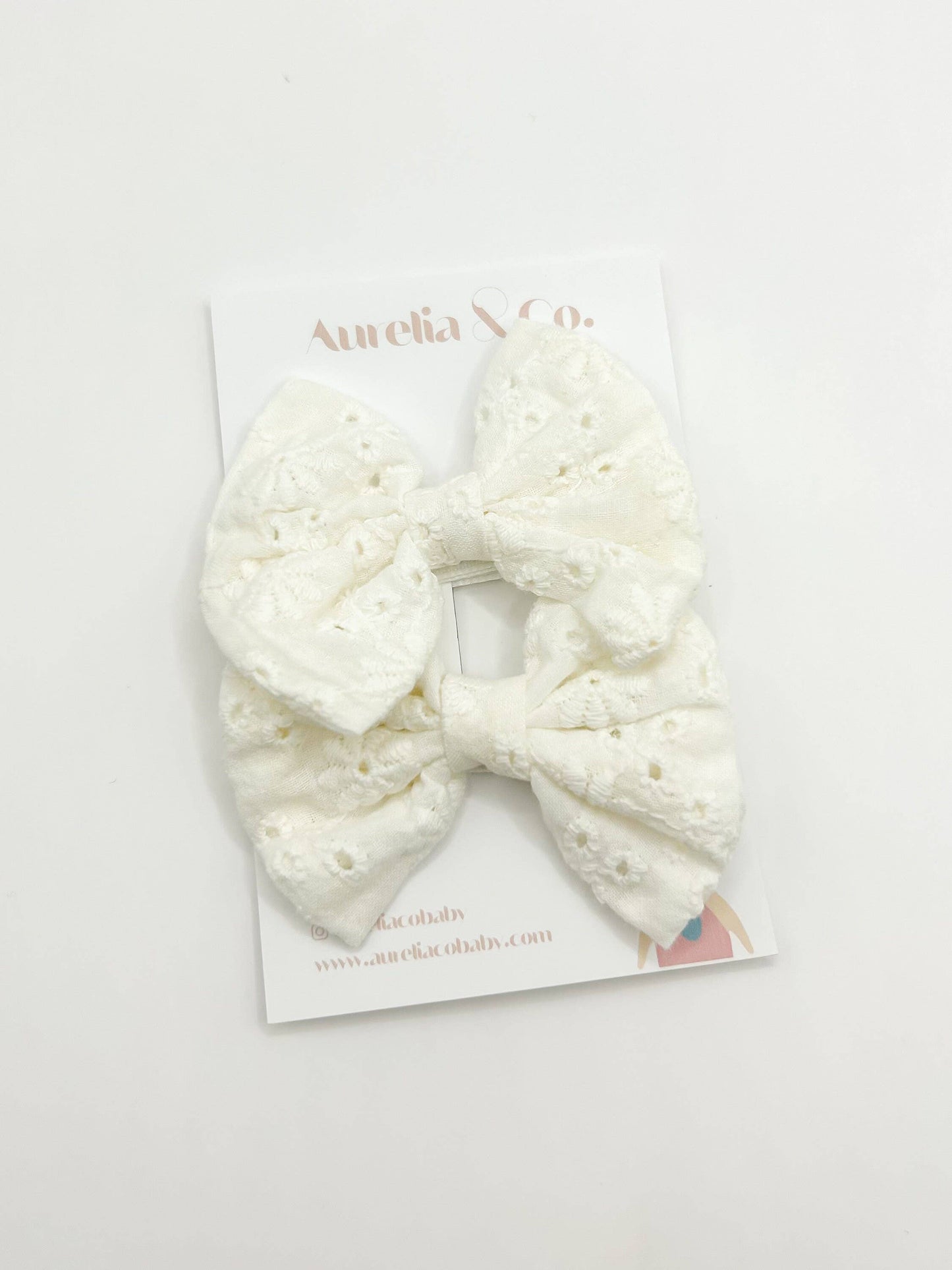 Cotton Pigtail Bows for Babies, Children, Kids