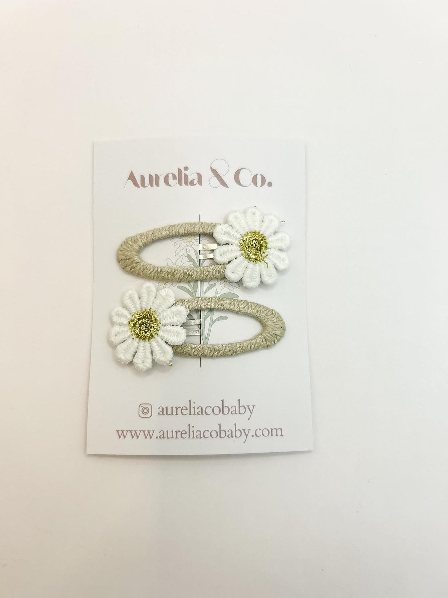 Sunflower Peekaboo Barrettes
