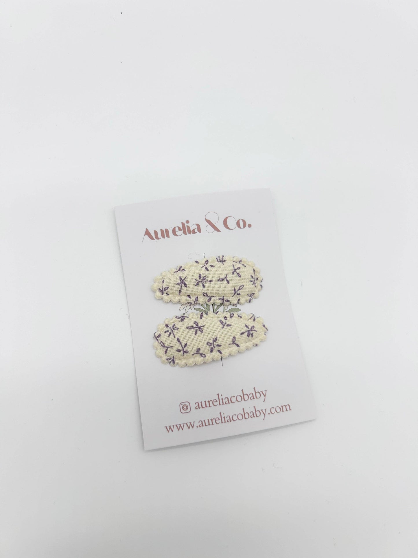 Mini Floral Baby Fabric Hair Barrettes