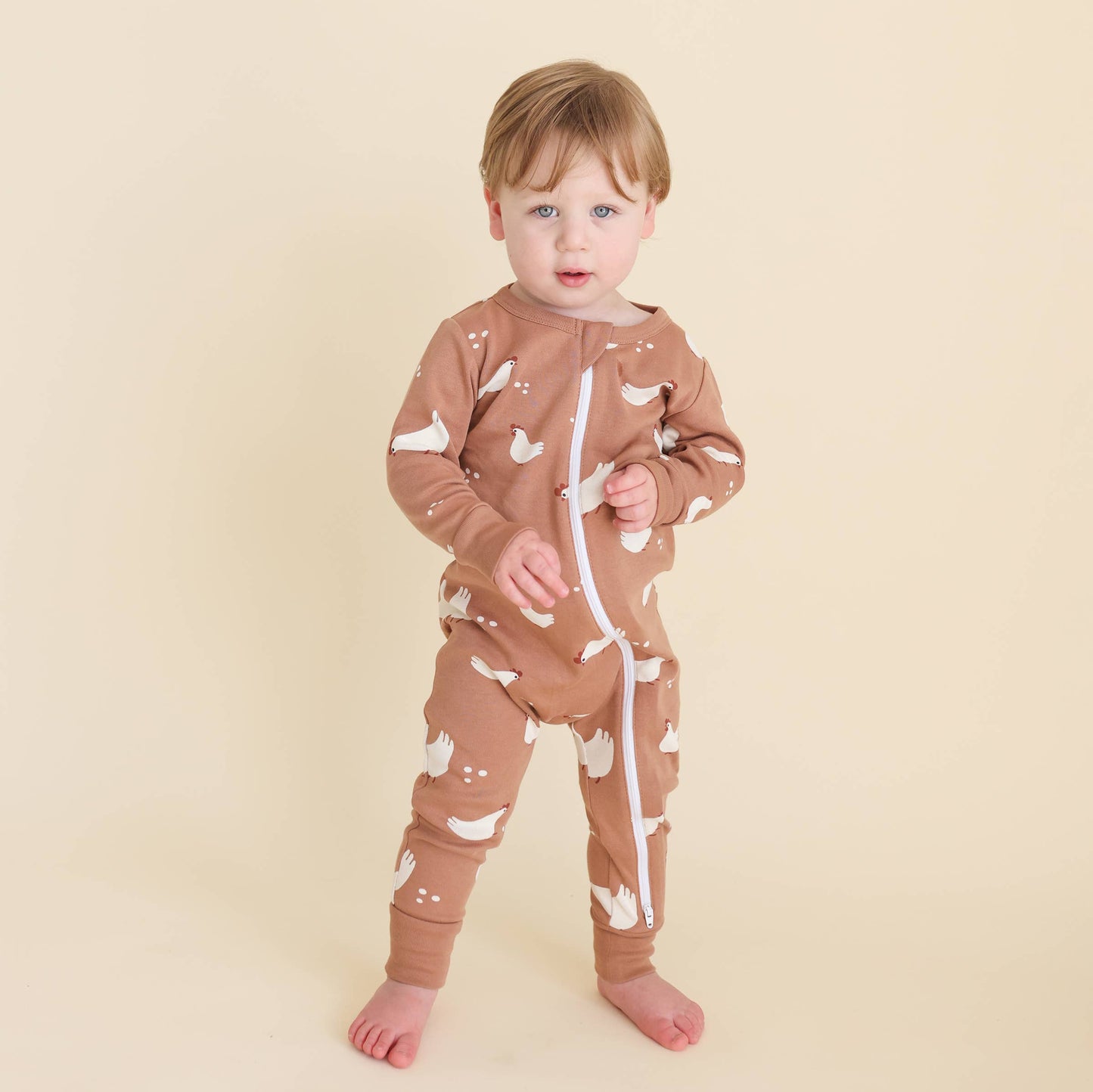 PARADE Signature Print '2-Way' Zip Romper