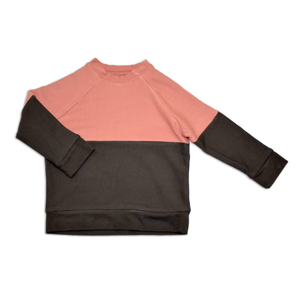 SILKBERRY BABY BAMBOO FLEECE COLORBLOCK SWEATSHIRT (2 COLORS)