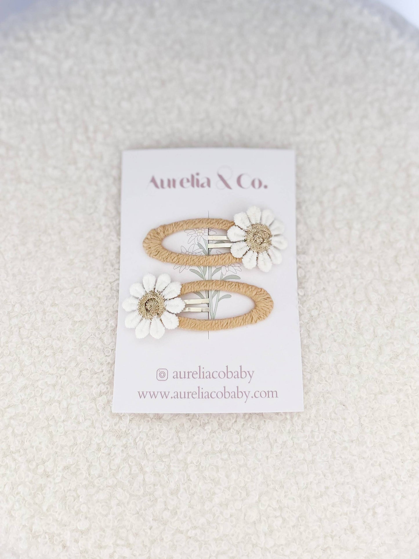 Sunflower Peekaboo Barrettes