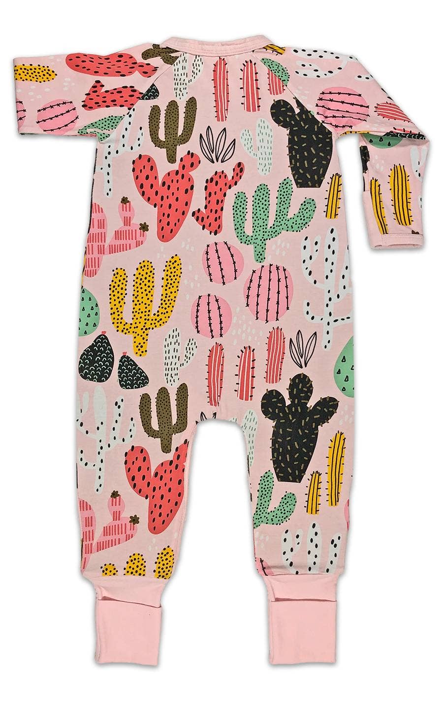 GOOD LUCK SOCK Cacti, Pink Baby Pajamas