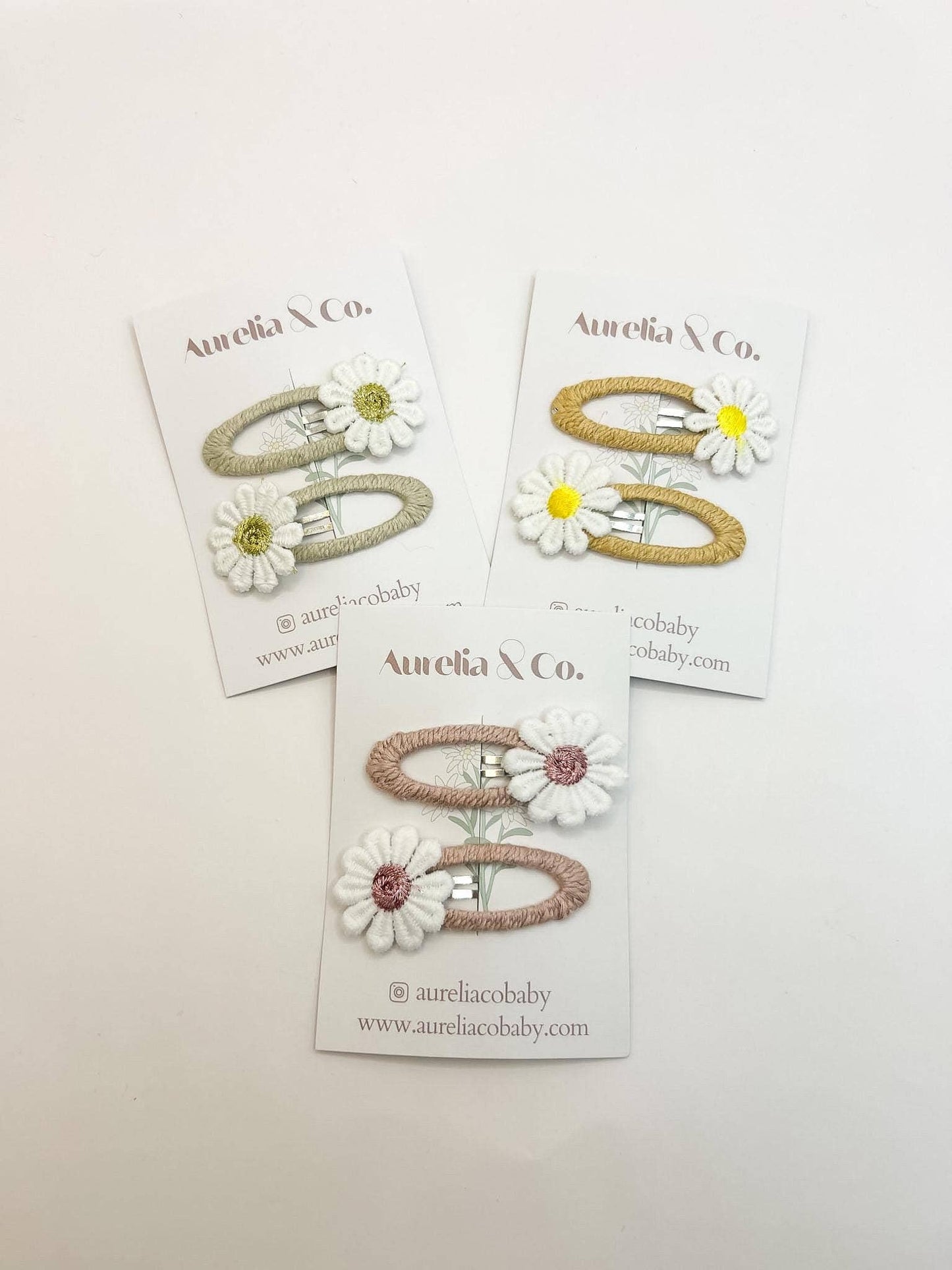 Sunflower Peekaboo Barrettes