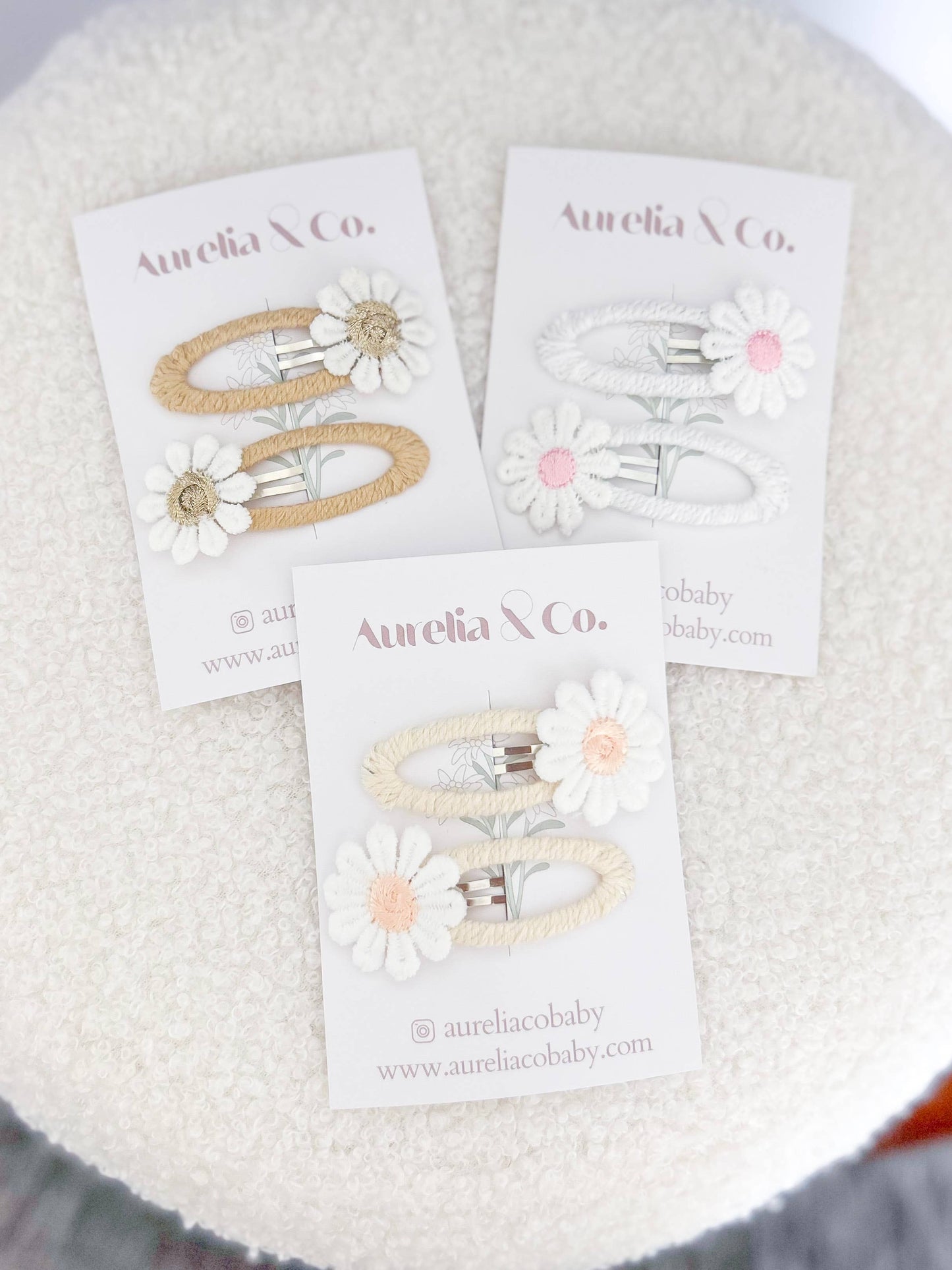 Sunflower Peekaboo Barrettes
