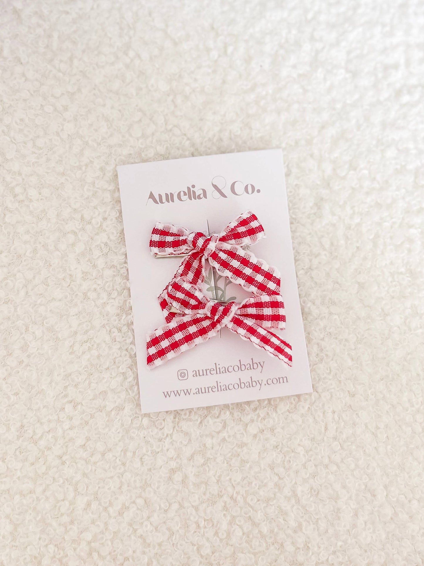 Baby & Children's Mini Plaid Bows