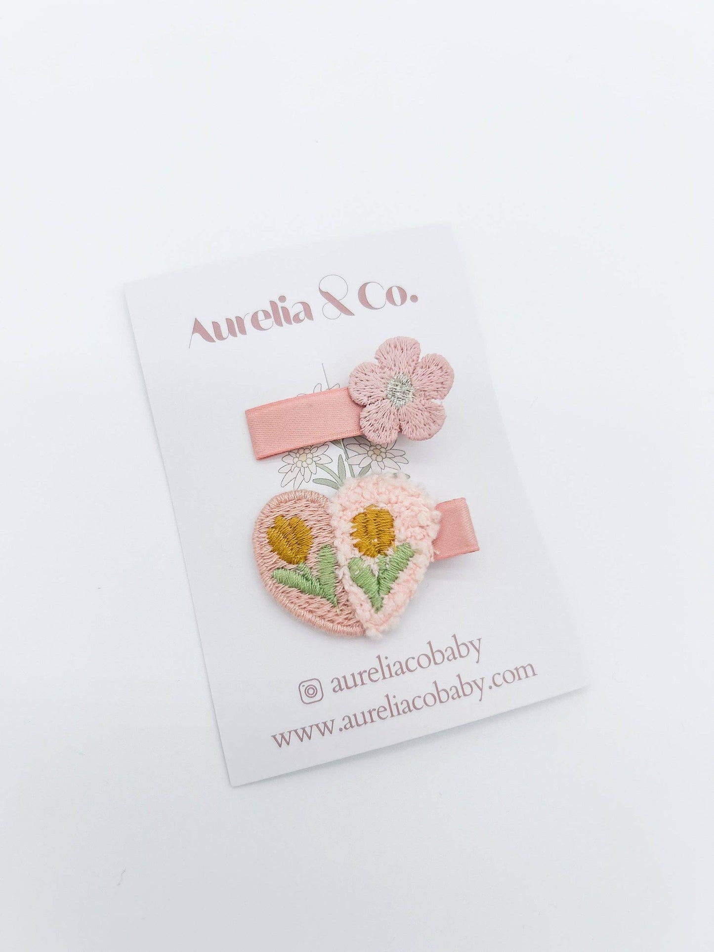 Children's Hair Clip Spring Flower Set