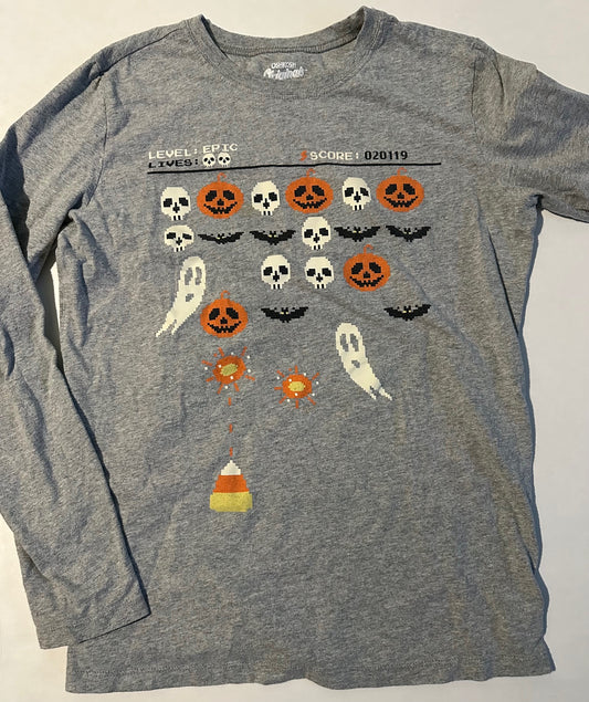 *Play* OshKosh, Grey Halloween Game Shirt - Size 14