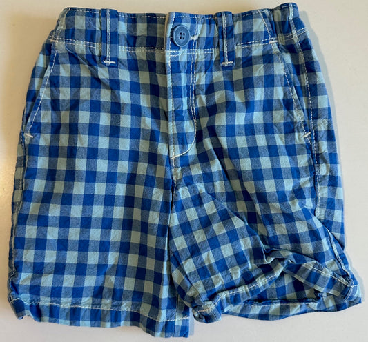 Baby Gap, Blue Checkered Shorts - Size 3T