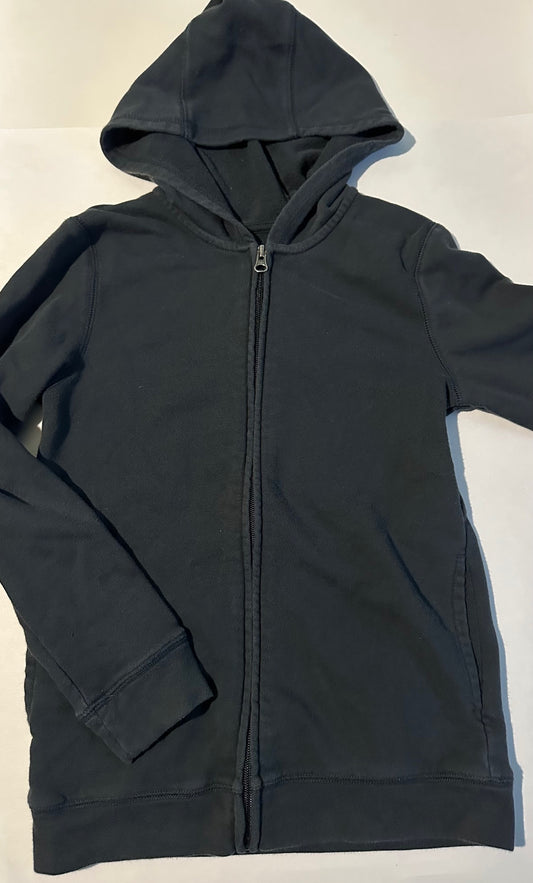 Joe Fresh, Black Zip-Up Hoodie - Size Large (10-12)